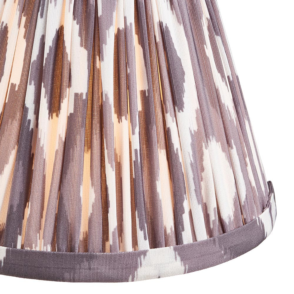 Ikat Tapered Shade - Pearl Grey -16cm