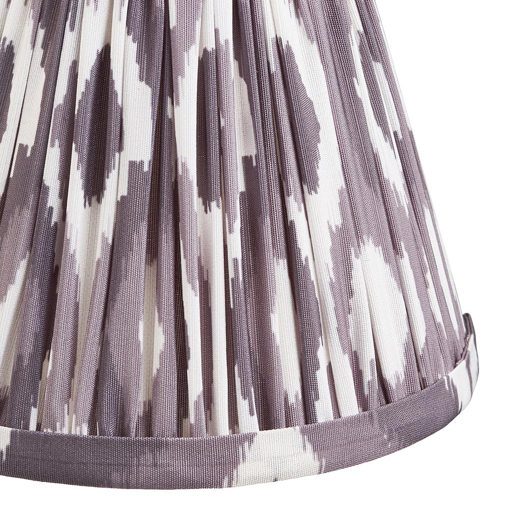 Ikat Tapered Shade - Pearl Grey -16cm