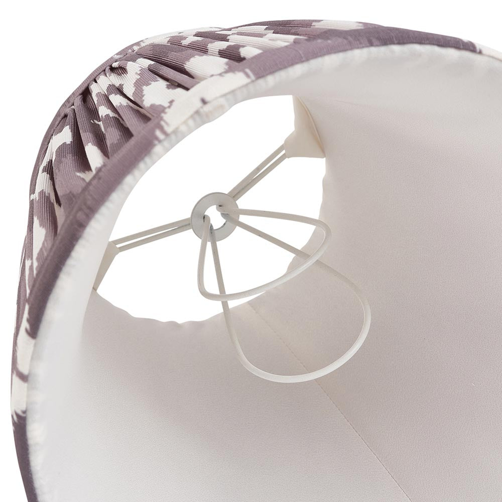Ikat Tapered Shade - Pearl Grey -16cm