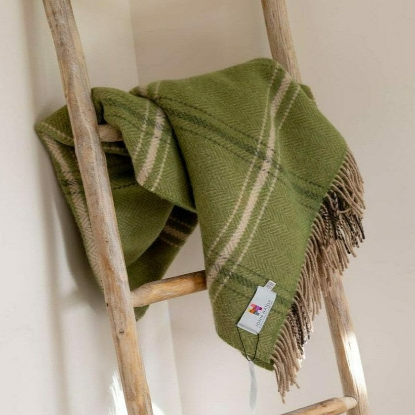 Cashmere Check Throw by John Hanly