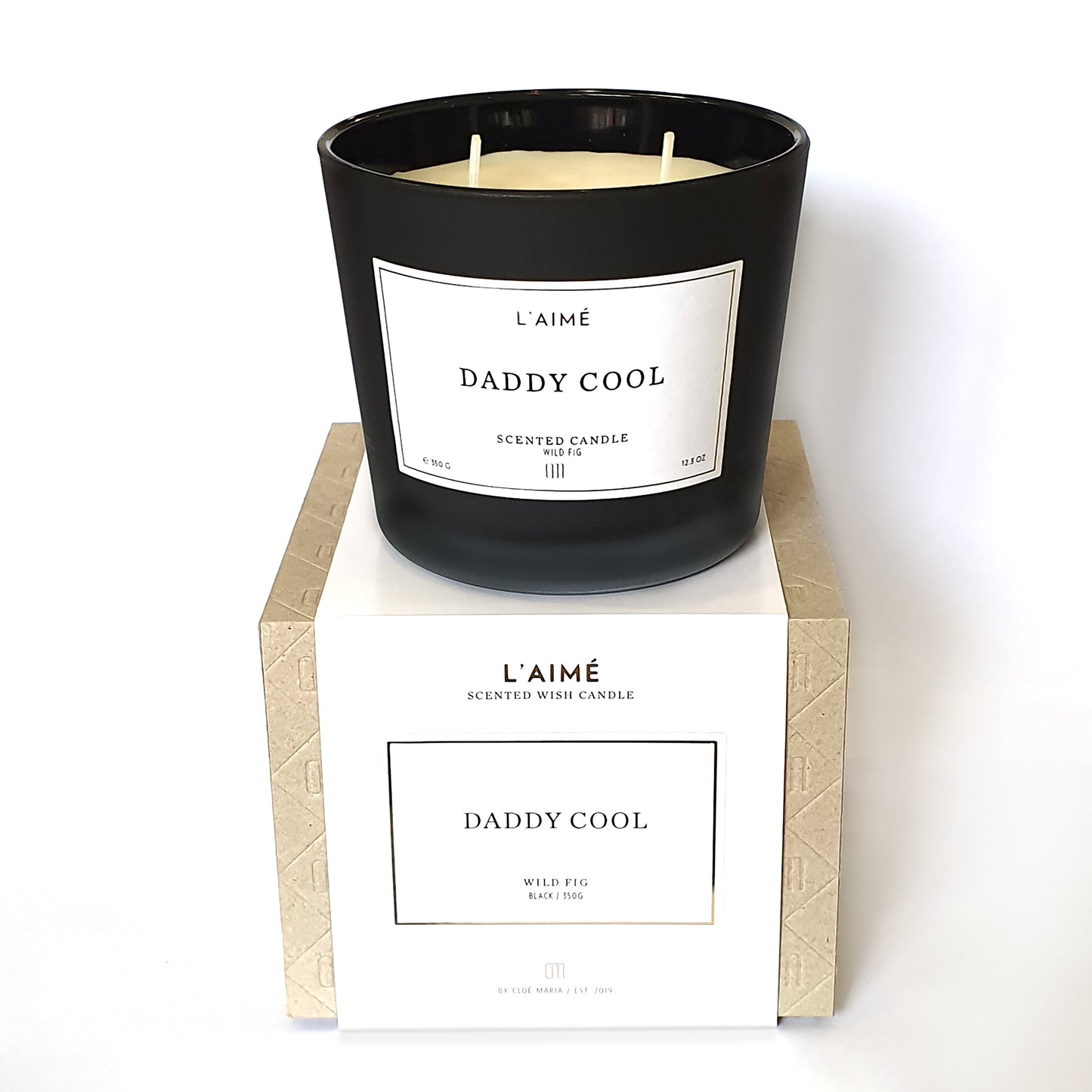 L'aime Scented Candle - Daddy Cool - Wild Fig Scent - 350g