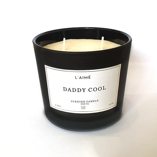 L'aime Scented Candle - "Daddy Cool"  -  Wild Fig Scent - 350g