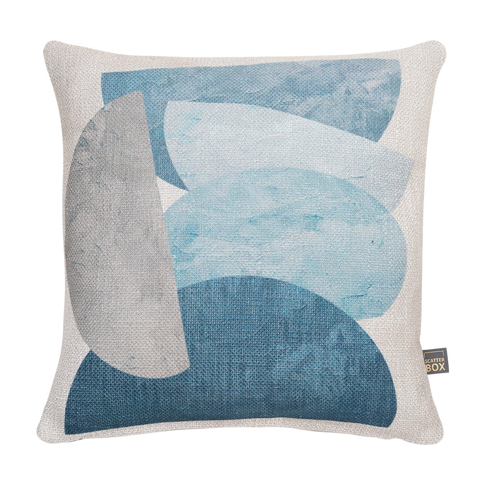 Cushion - Geo Stack Blue - 45x45cm