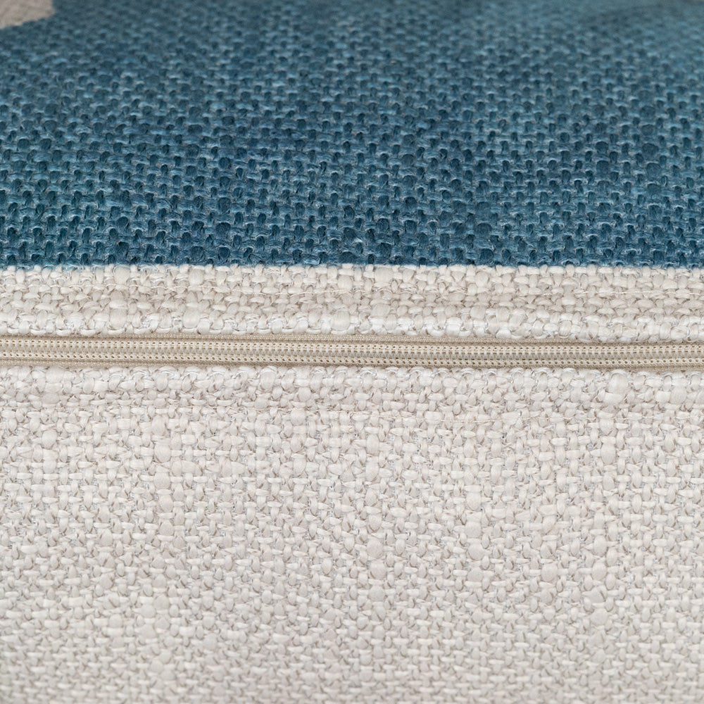 Geo Stack Blue Scatter Box Cushion