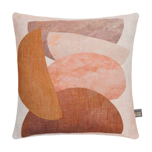 Cushion - Geo Stack Clay - 45 x 45cm