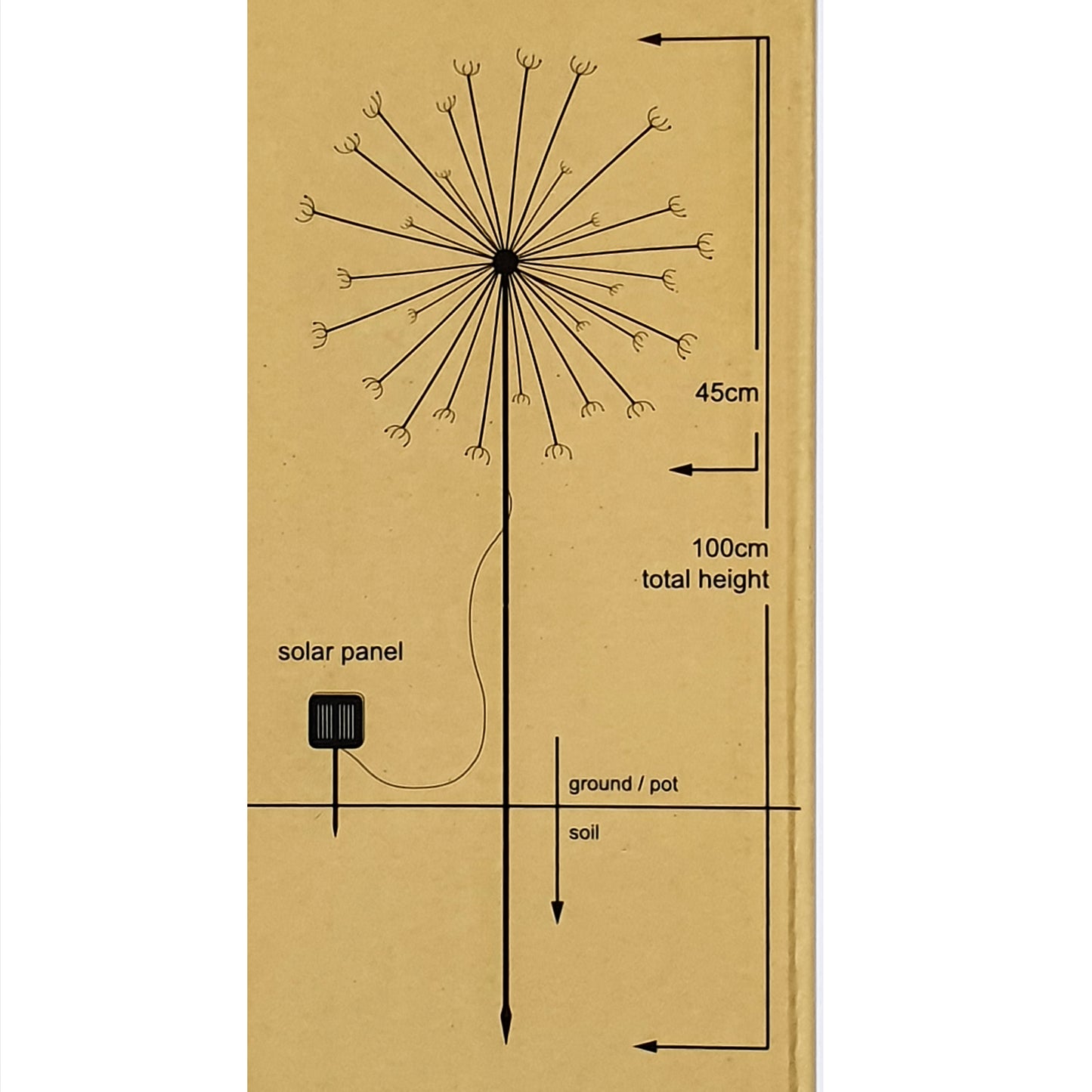 Solar Dandelion 120 LED Light