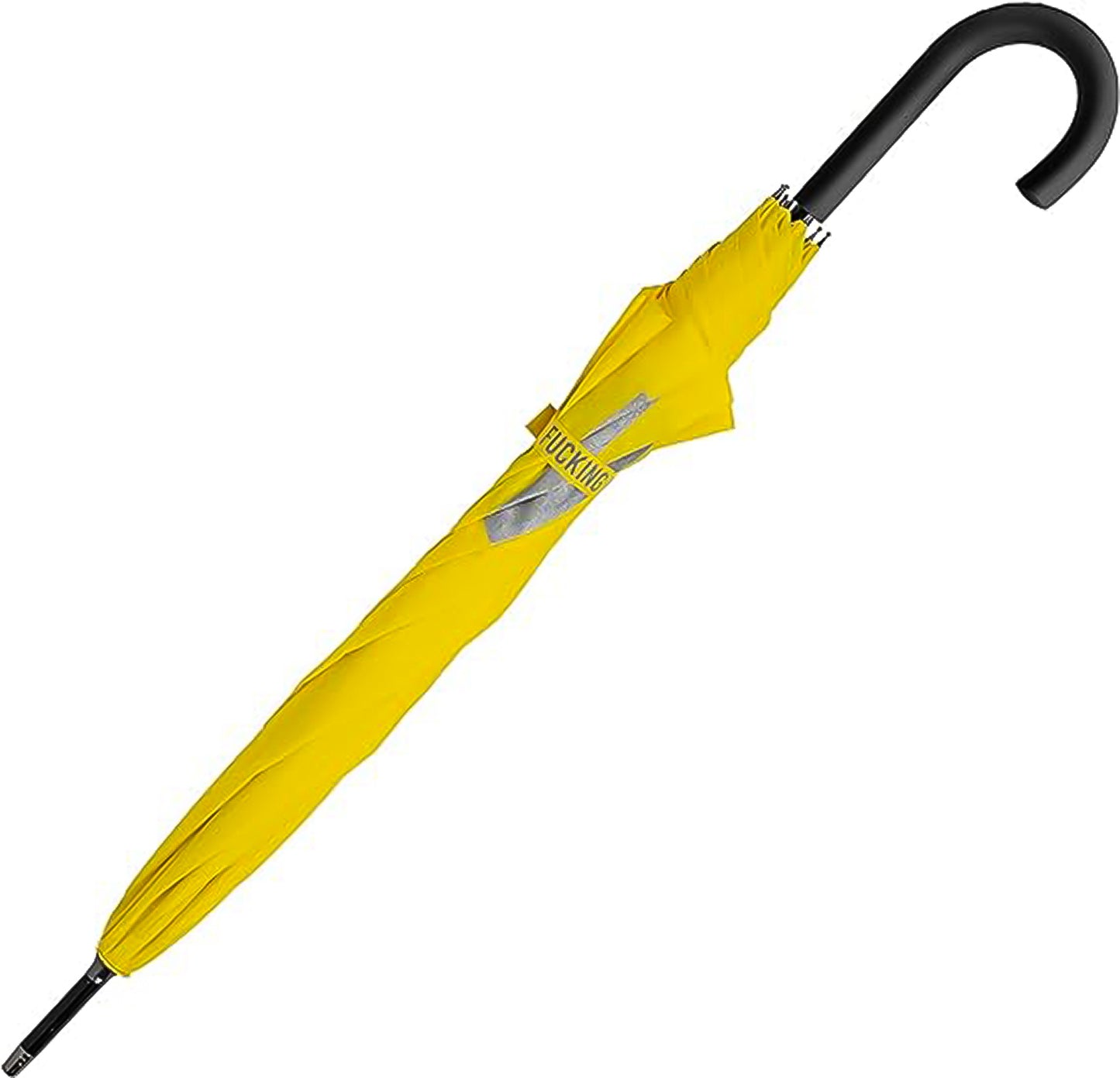 "F*cking Rain" Yellow Umbrella