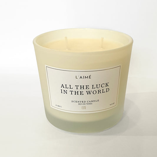 Scented Candle - "All The Luck In The World"