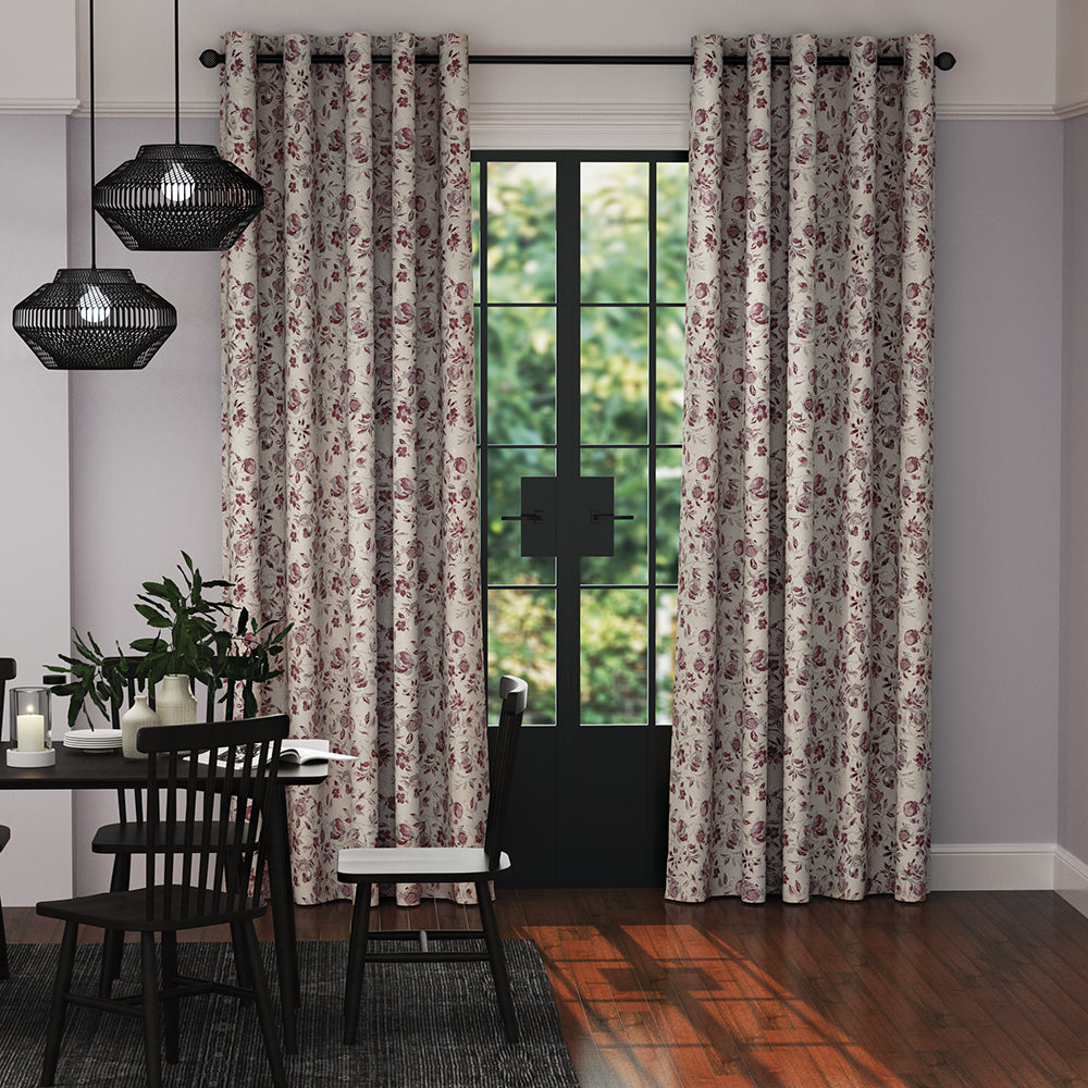 Pomegranate - Ready Made Eyelet Curtains