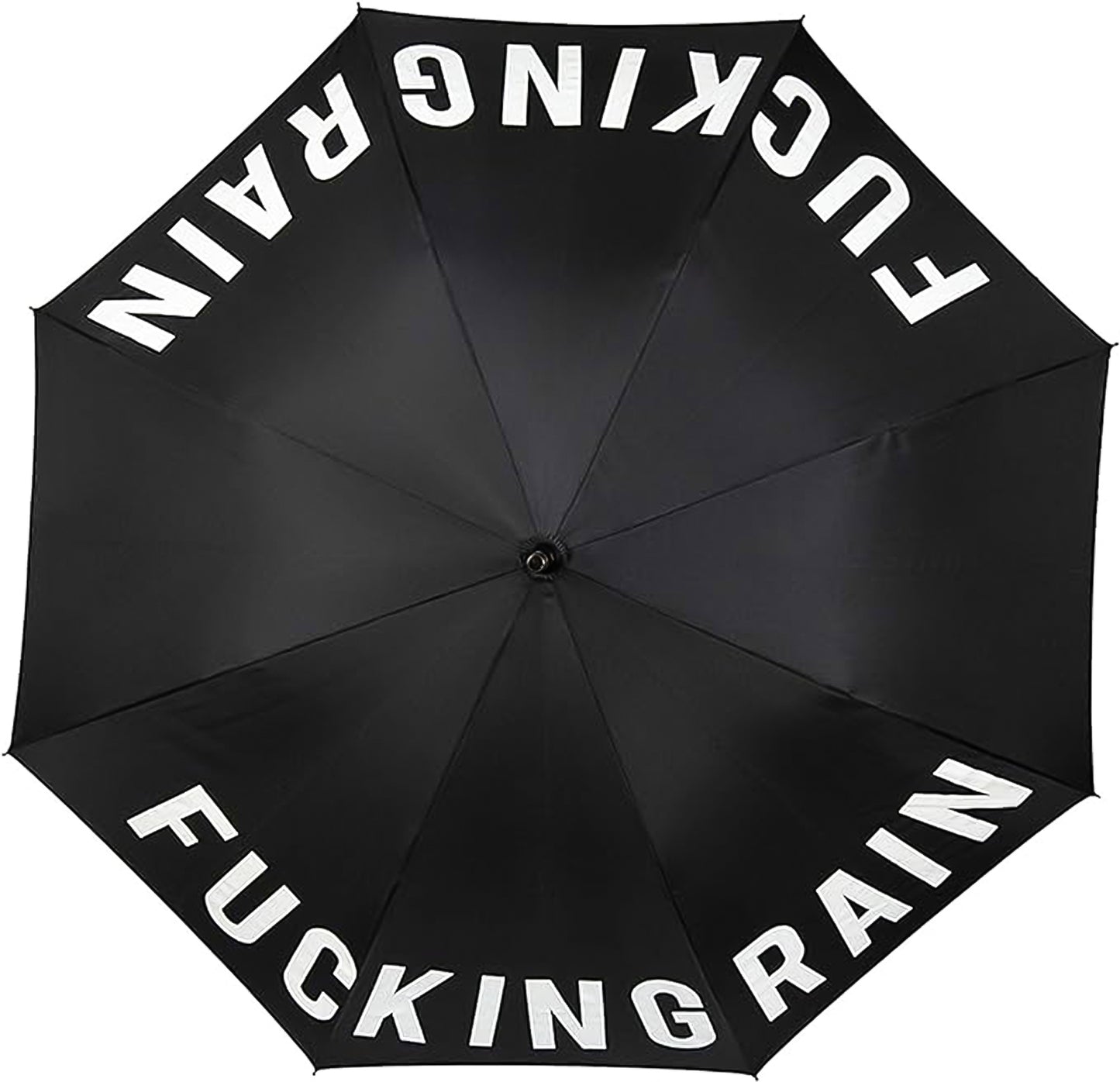 "F*cking Rain" Black Umbrella