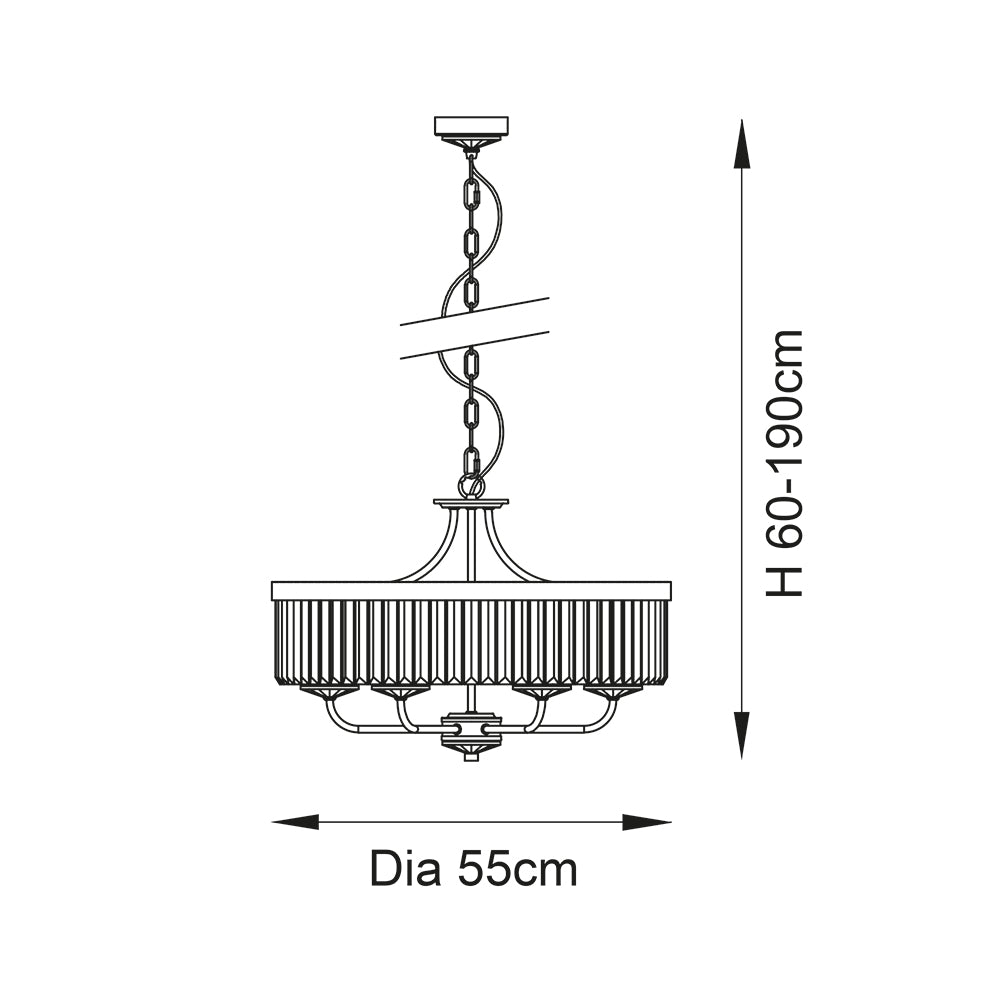 Elia -Six Light Pendant