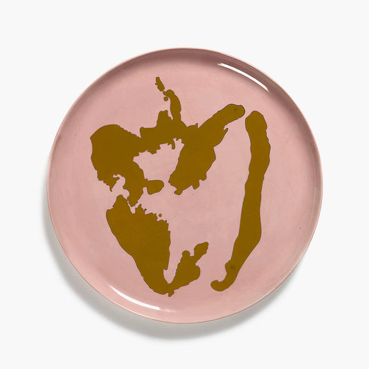Serving Plate Pink - Golden Pepper Feast