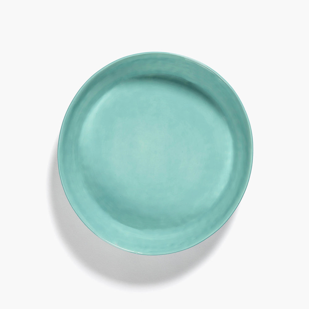 Deep Serving Plate S Azure - Red Stripes Feast
