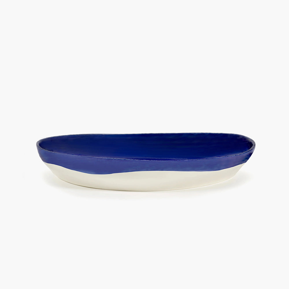 Serving Plate M Dark Blue - White Feast