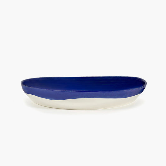Serving Plate M Dark Blue - White Feast