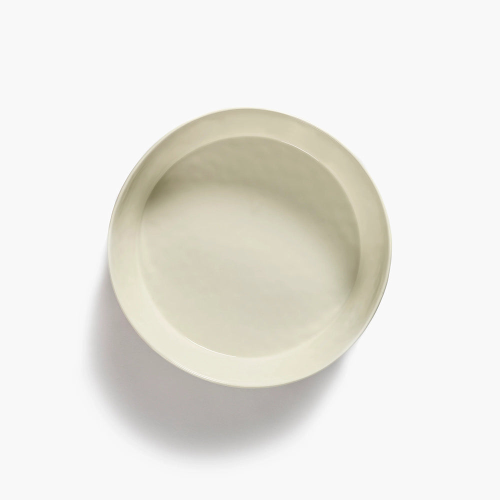 Salad Bowl White - Red Stripes Feast
