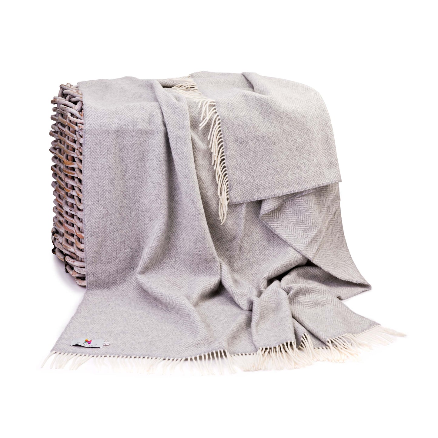 Cashmere Herringbone Couch Throw