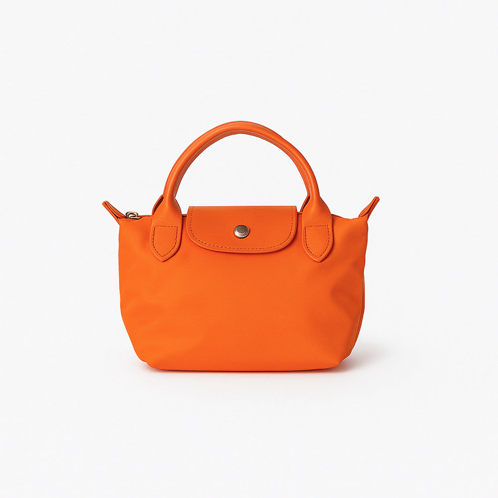 Nylon Mini Phone Crossbody Bag - Orange