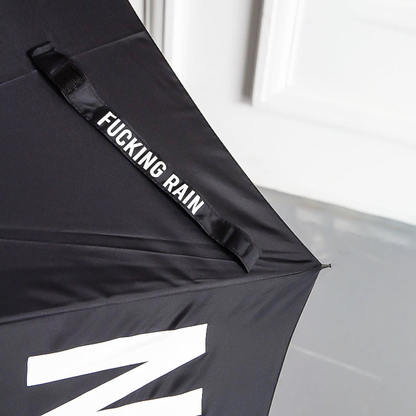 "F*cking Rain" Black Umbrella