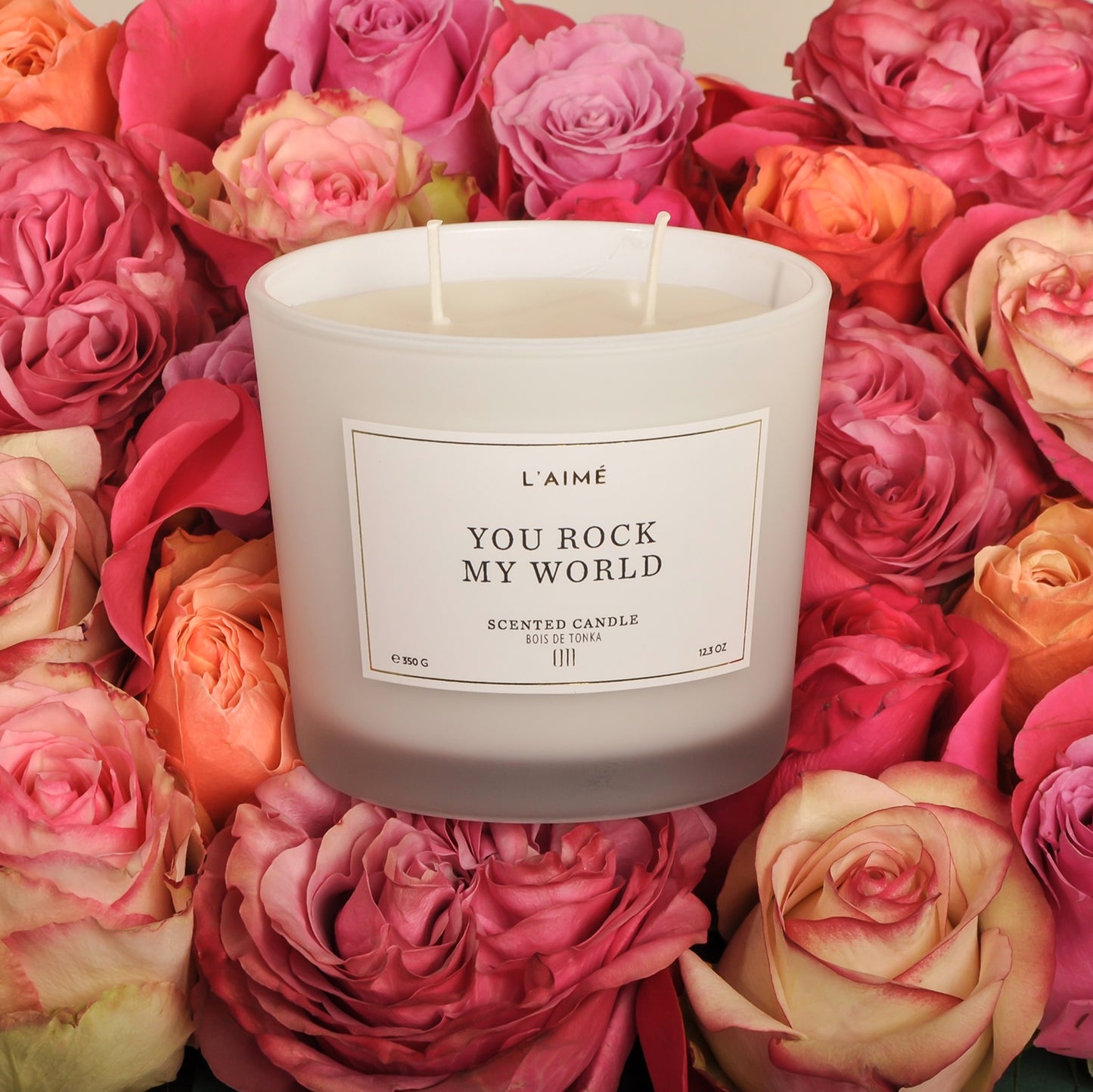 L'aime Scented Candles - Bois De Tonka Scent - 350g