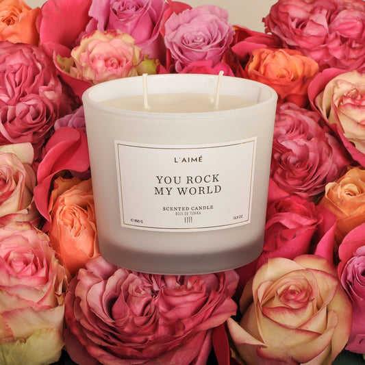 L'aime Scented Candles - Bois De Tonka Scent - 350g