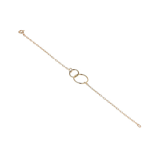 Gold Filled Double Circle Bracelet by MoMuse