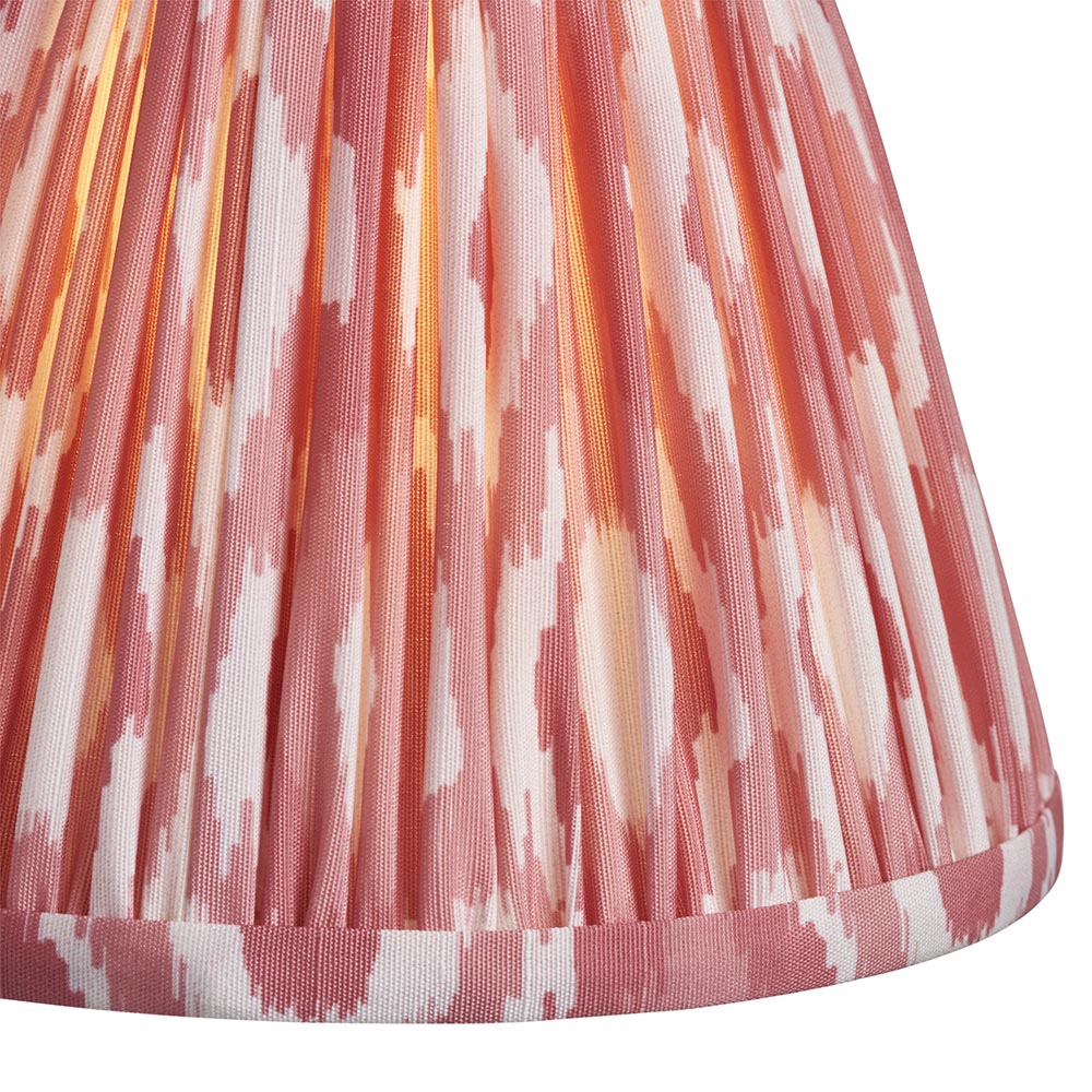 Ikat Tapered Shade - Coral Pink -16cm