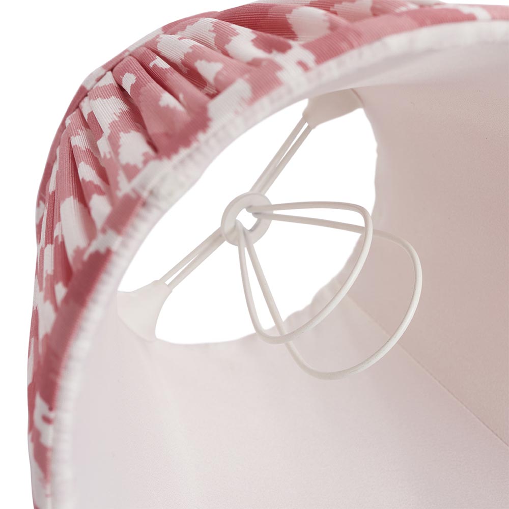 Ikat Tapered Shade - Coral Pink -16cm