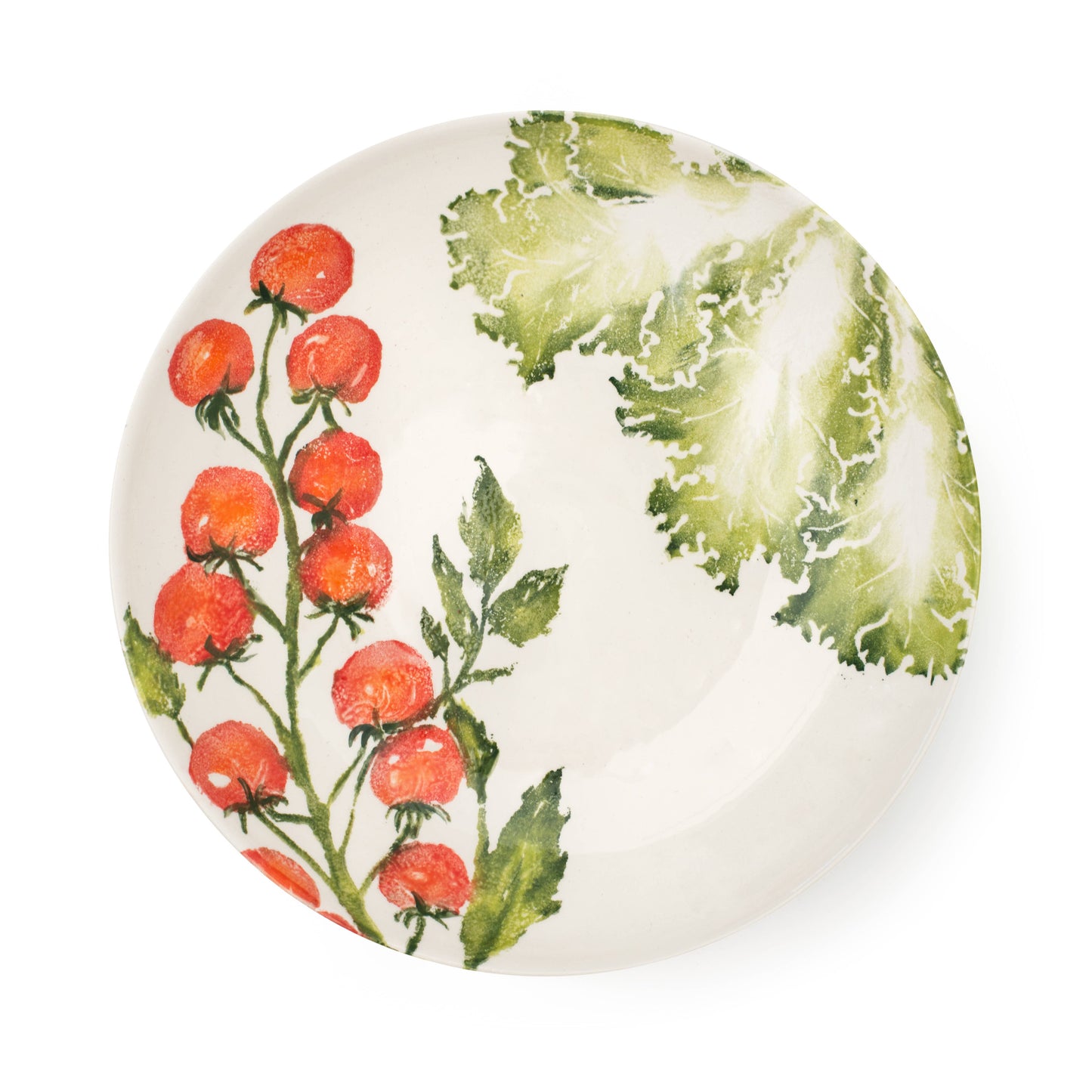 SERVING DISH LARGE VINE TOMATOES / LETTUCE