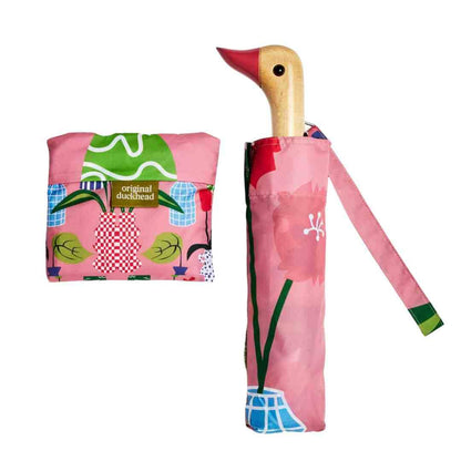 Back! Vases Print Compact Eco-Friendly Duckhead Umbrella