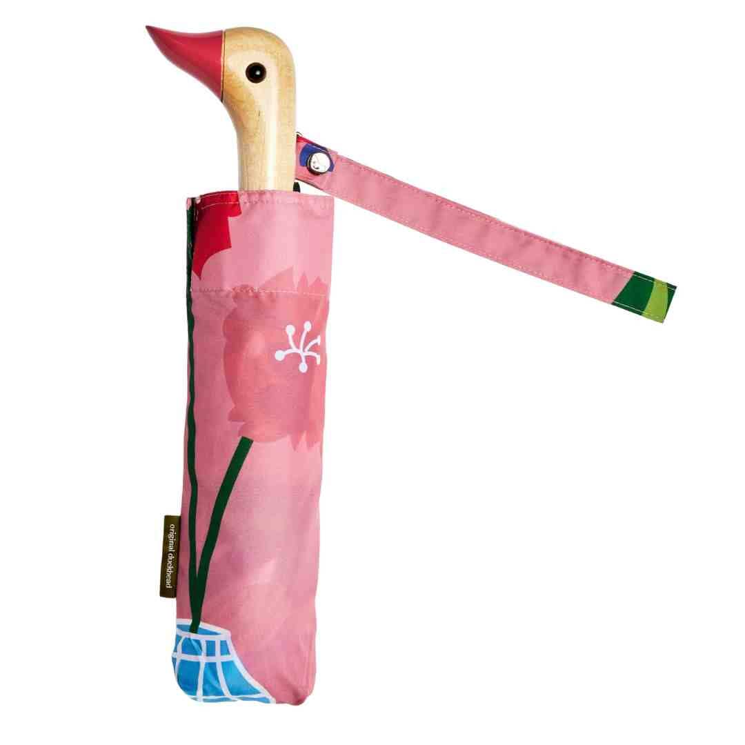 Back! Vases Print Compact Eco-Friendly Duckhead Umbrella