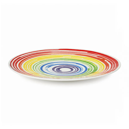 Prue Leith Inky Spiral Lines Platter Large - Bone China