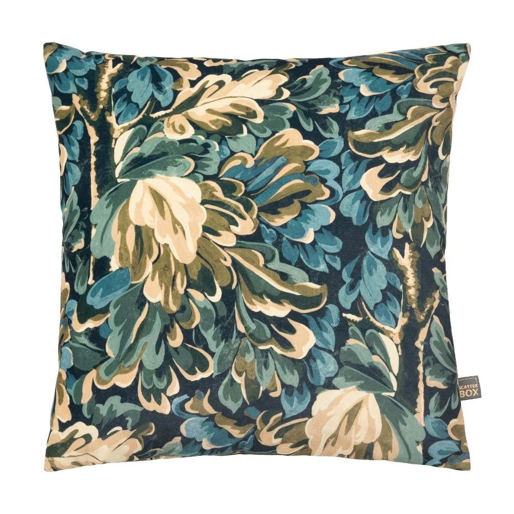 Cushion Vintage Leaf - Green -45x45cm