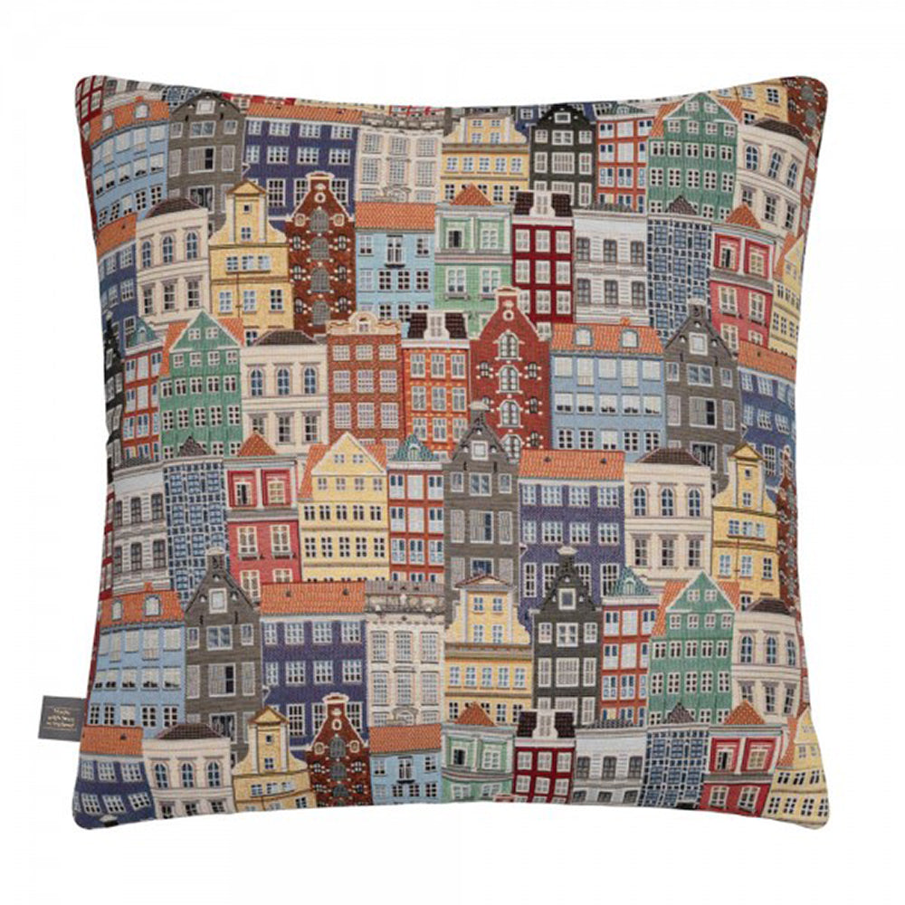 Townscape Oatmeal Cushion by Scatter Box