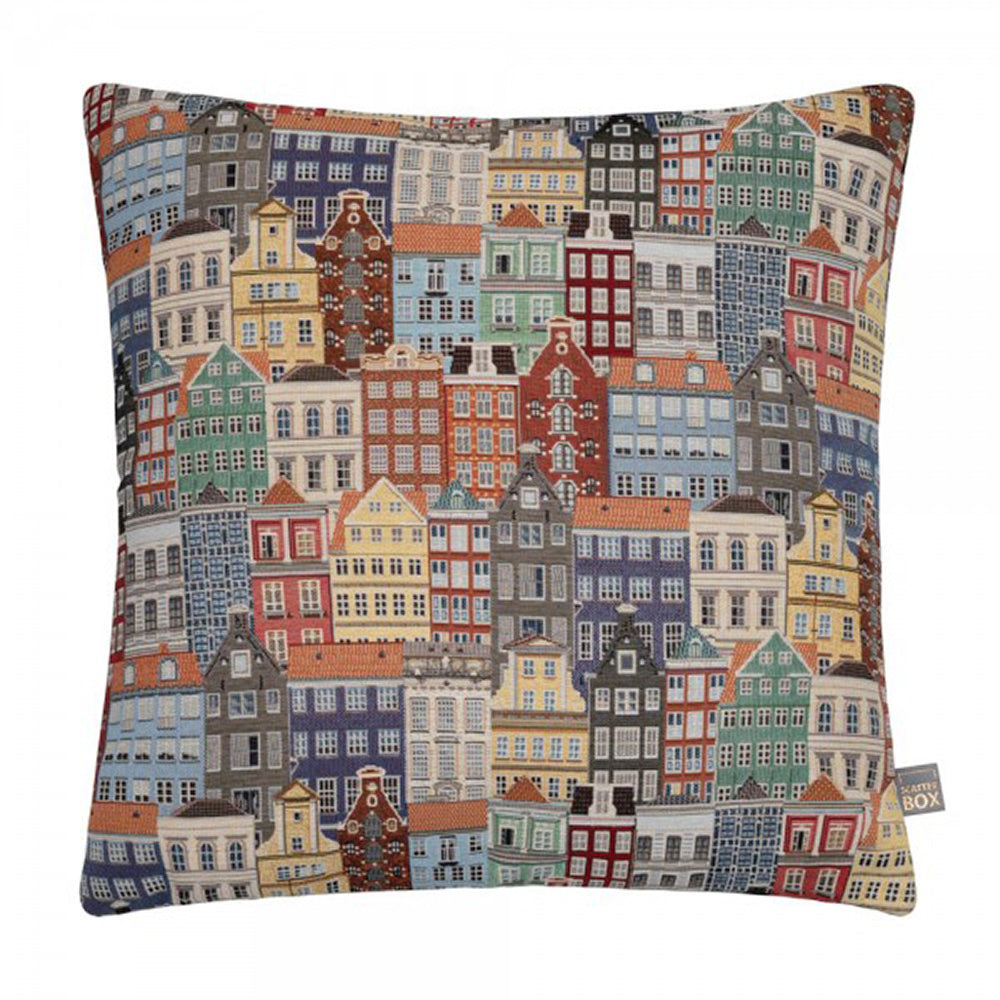 Townscape Oatmeal Cushion by Scatter Box