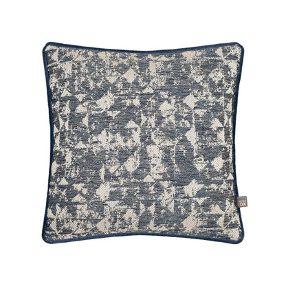 Joni-Blue/Silver Scatter Box Cushion