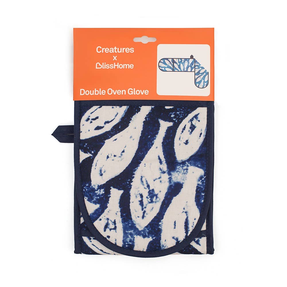 Creatures Shoal Fish Oven Gloves | Blue Fish Oven Mitts