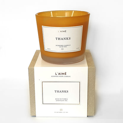 L'aime Scented Candle - "Thanks"