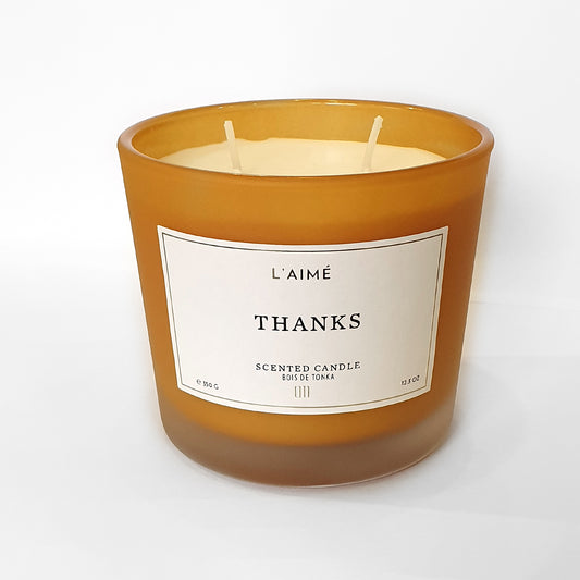 L'aime Scented Candle - "Thanks"