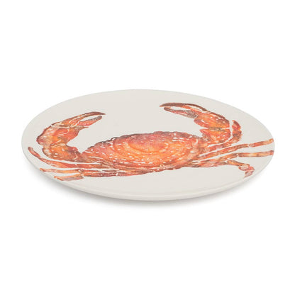 Platter Crab Orange | Round Ceramic Serving Platter