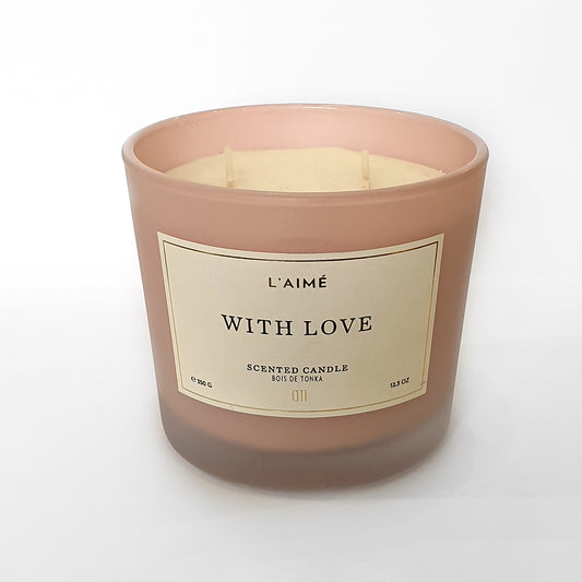 L'aime Scented Candle - "With Love"