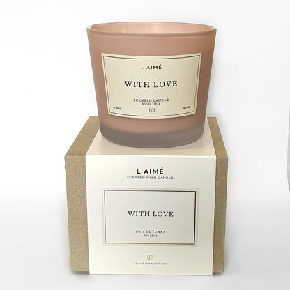 L'aime Scented Candle - "With Love"