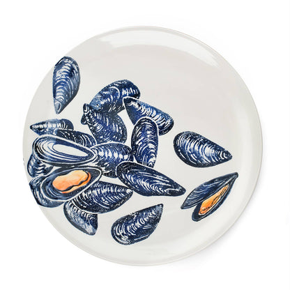 Platter Mussels | Round Ceramic Serving Platter