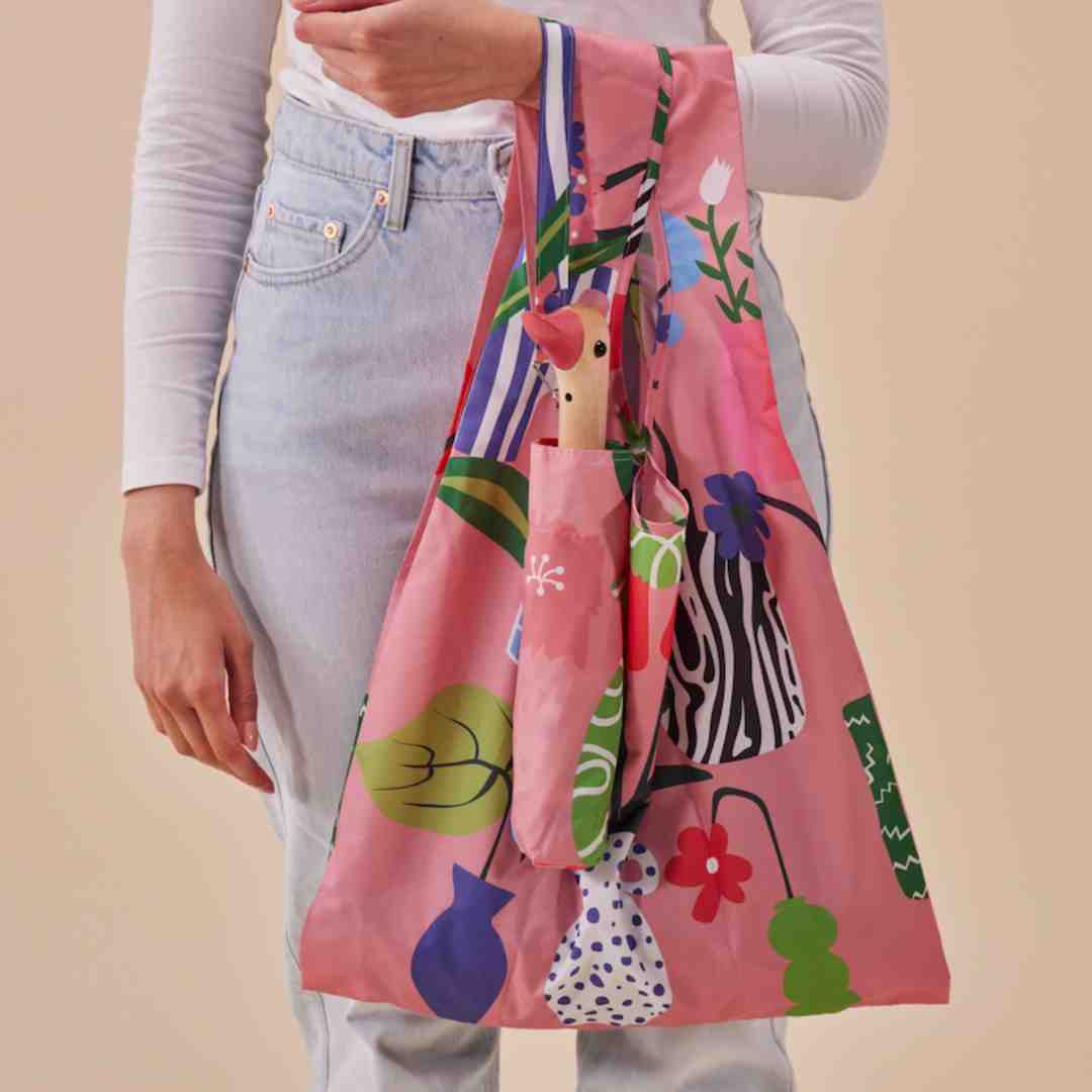 Back! Vases Print Compact Eco-Friendly Duckhead Umbrella