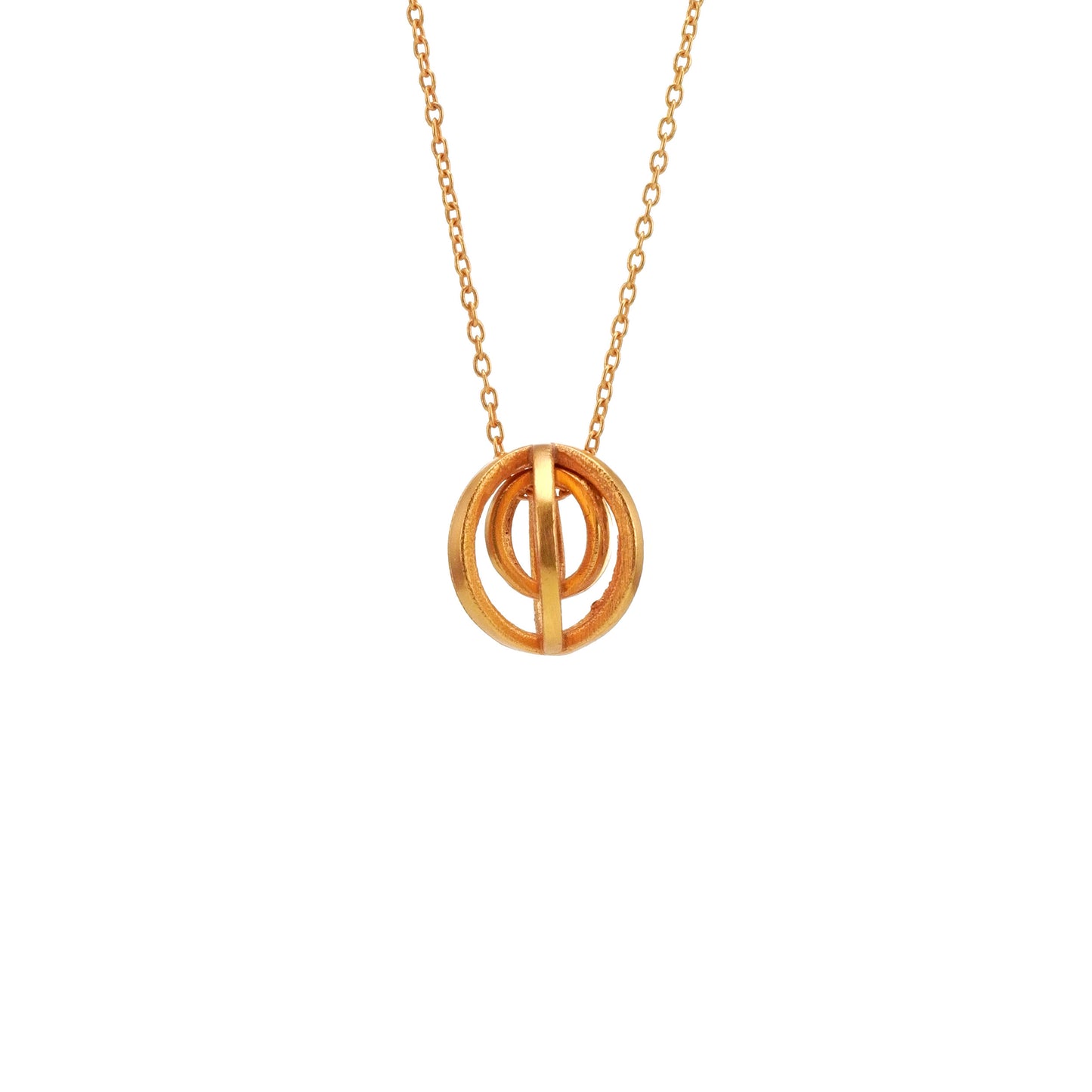 The Drapery Haus, Cork - Jewellery - Ball necklace made from Brass, Gold plated