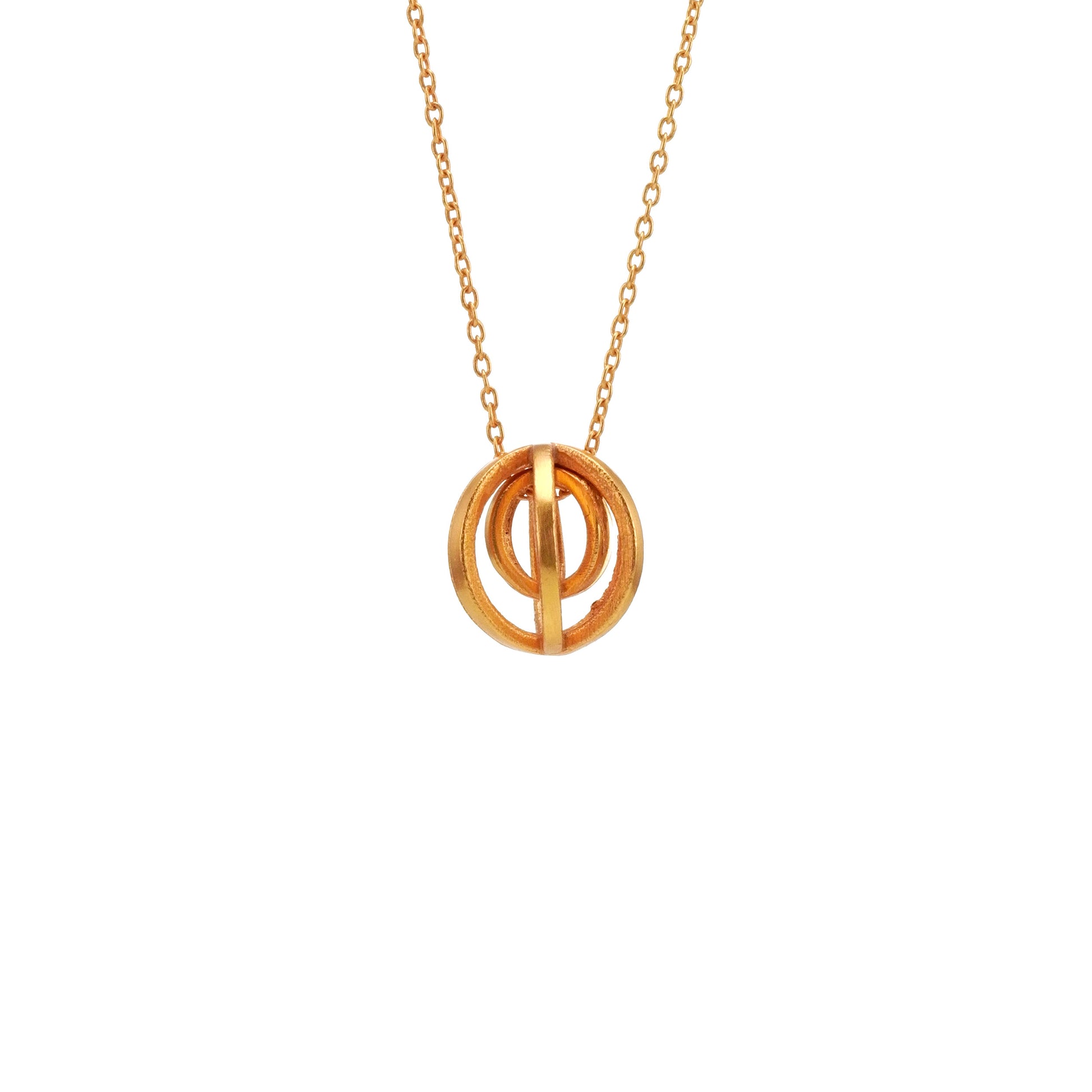 The Drapery Haus, Cork - Jewellery - Ball necklace made from Brass, Gold plated