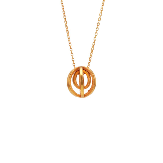 The Drapery Haus, Cork - Jewellery - Ball necklace made from Brass, Gold plated