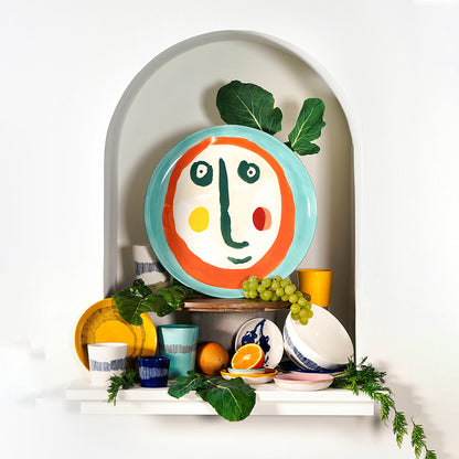 Serving Plate With Face - 2 Feast