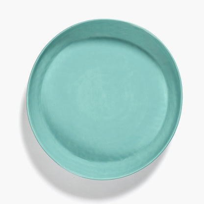 Serving Plate M Azure - Red Striped Feast