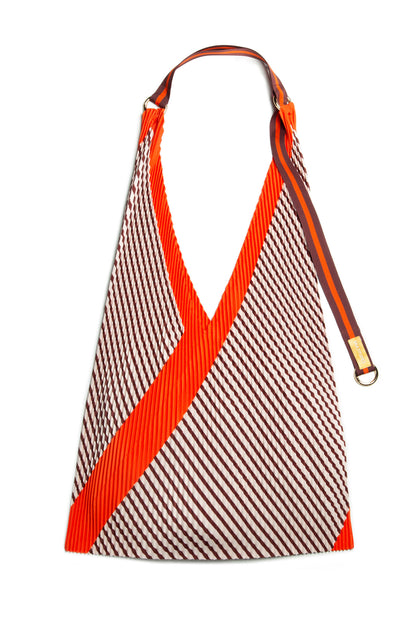 Pleated Y Bag Francesca Red